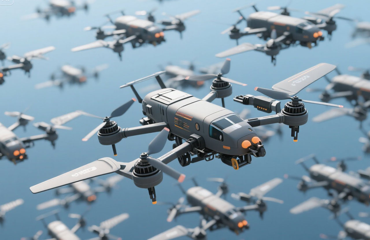 軍用集群無人機|重塑未來戰爭形態的智能空中力量