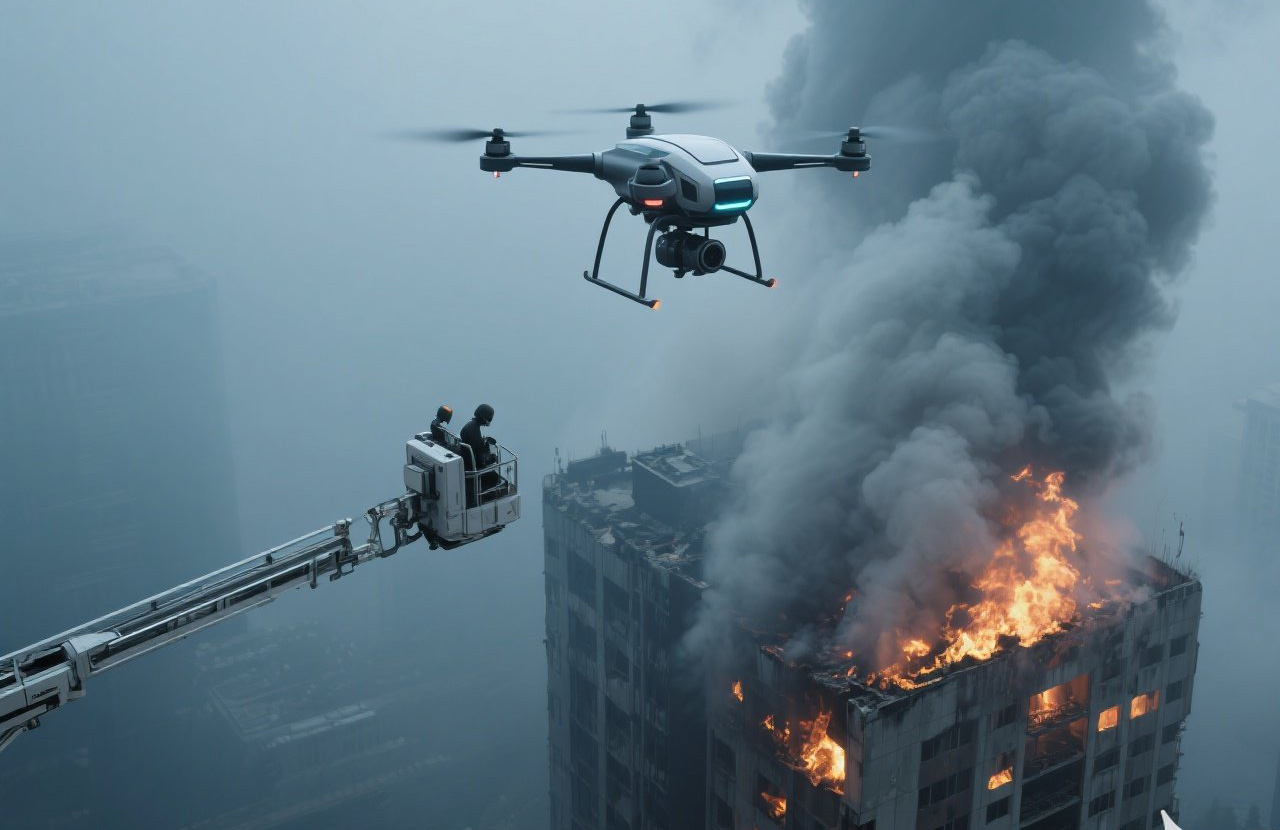 高層滅火無人機|突破“云端火險”的空中應急利器