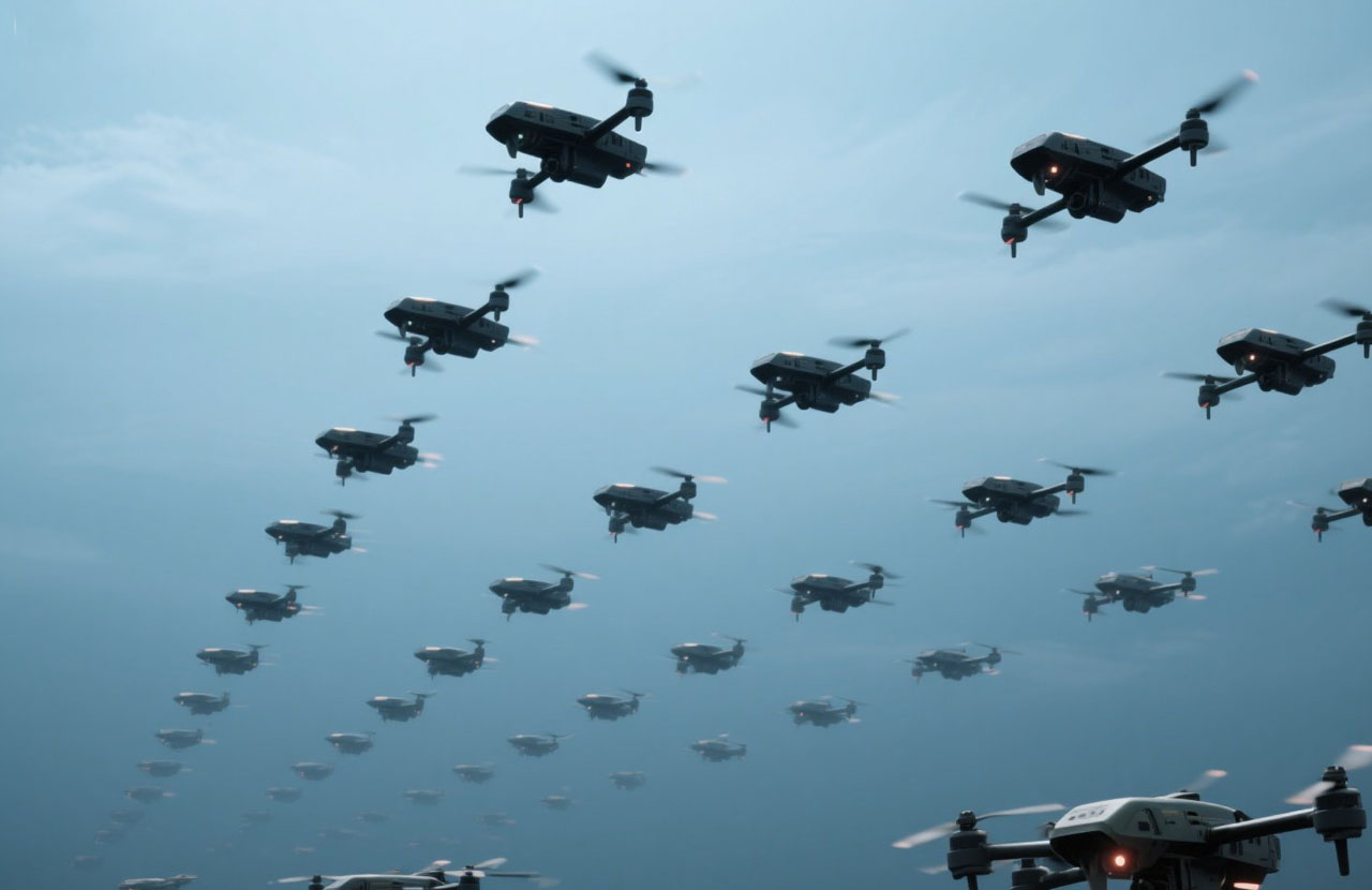 軍用集群無人機|智能協同，重塑未來戰場格局