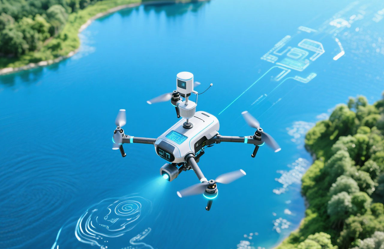 水質在線監測無人機|無人機讓水質在線監測更智能、更高效